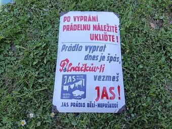 STARÁ SMALTOVANÁ CEDULE MÝDLO