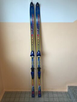 Lyže FISHER 190cm s vázáním TYROLIA, Modro-žluté