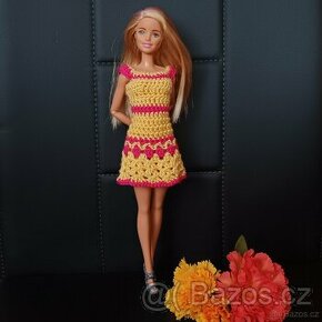 Barbie - šatičky - žluto růžové - 1