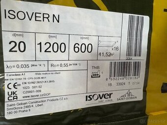 ISOVER kročejová izolace N 20 mm, 1x BALÍK