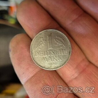 mince 1 marka, Německo, SRN, 1971 - 1