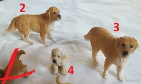 25. Pejsci od značky Schleich, zlatí retrievři