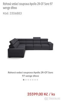 Sedací souprava nova 140000 / případně dáme slevu