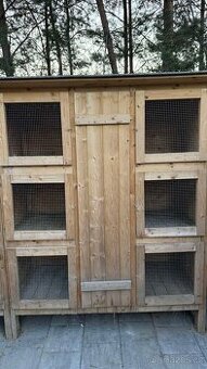 Kralikarna 6-12kotců krmné chodbičky, Klece pro králíky