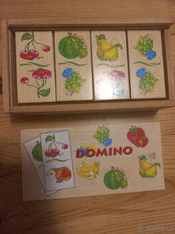 Dřevěné domino zn. Woody - ovoce