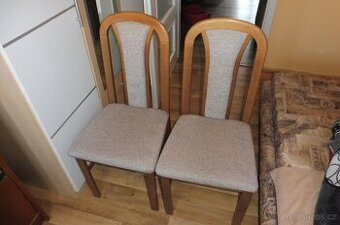 2x polstrovaná židle