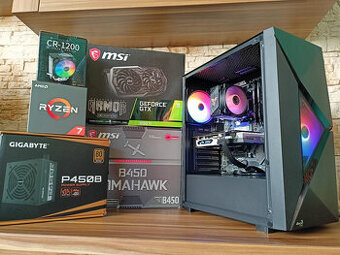 🚀 HERNÍ PC RYZEN 7 2700X, 16GB RAM, GTX 1660 Ti, SSD 🚀