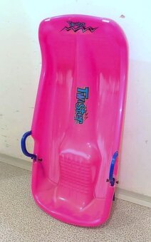 Krásné růžové sáňky sáně boby pro děti Twister - 1