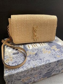 Letní slaměná crossbody kabelka YSL