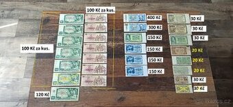Bankovky a státovky 1953-1993+