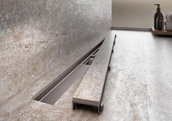 ALCA podlahový žlab bez okraje s roštem pro vložení dlažby