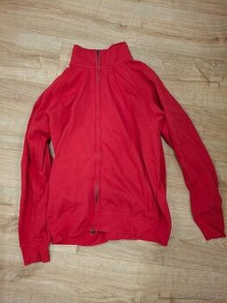 Mikina pánská, červená, XXL, 100% bavlna