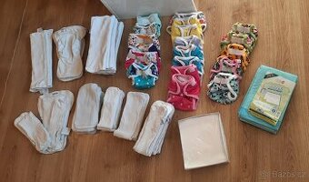 Látkové plenky Petit Lulu a Bamboolik s doplňky