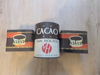 🎒 Kolekce retro plechovek od kakaa – 80 Kč 🎒