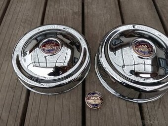 Jawa Speciál kryty zapalování, setrvačníku, smaltované znaky