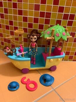 Enchantimals panenka s opičkou a loďkou