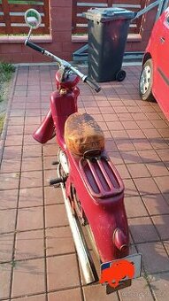 Jawa 555 s TP na SPZ, pařez, pionýr, 50