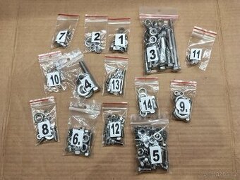 Sada šroubů Jawa 50/23 mustang nerez