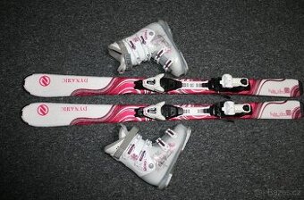 dívčí lyže Dynamic Elve 130 cm , lyžaky Rossignol
