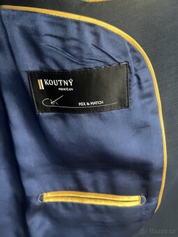 Pánský moderní oblek  - modrý