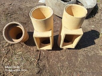 Komínová vložka keramika čistící DN 200, koleno DN 200/30°