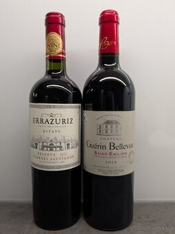 Červené víno Errazuriz a Guérin Bellevue