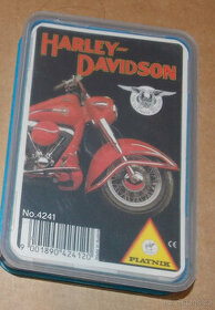 Kvarteto kvarteta Harley Davidson karty Piatnik motocykly