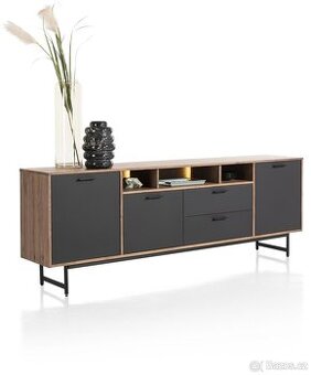 Moderní industriální komoda - Torano 230 cm