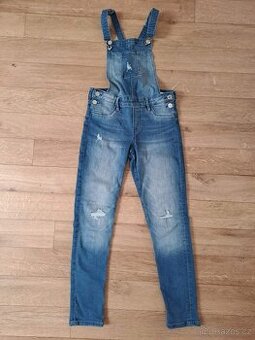 Laclové kalhoty DENIM vel. 146/152