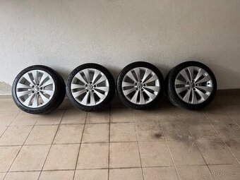 Alu kola VW 5x112 R17 225/45 letní pneu