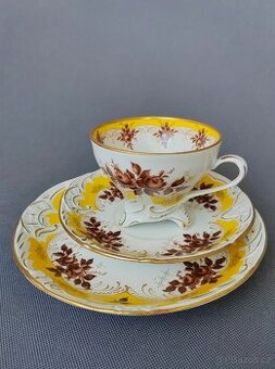 Nádherná porcelánová čajová sada od PMP (Plaue Schierholz)
