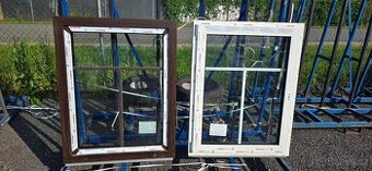 2x okno 935 x 1200 tmavý dub