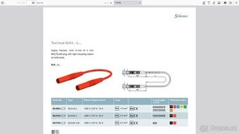 Rudý kabel 1000V 32A 0.5m 2_banánky
