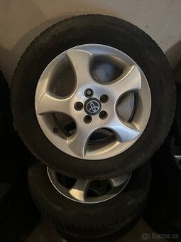 Prodám alu kola 5x100 r15 zimní pneu 195/60/15