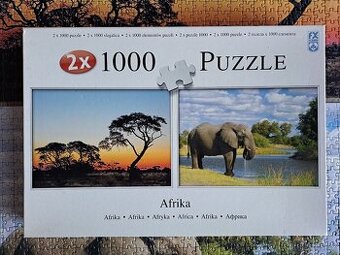 Puzzle 2x 1000 Afrika
