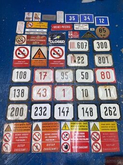 Predam stare smaltovane tabulky cedule cisla domov CSSR