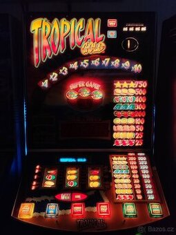 Herní (výherní) automat Tropical Gold+klíče,mince i bankovky