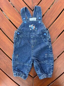 Riflové kalhoty s kšandami