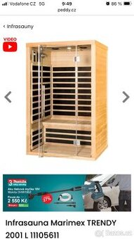 Infrasauna Marimex Trendy 2001L