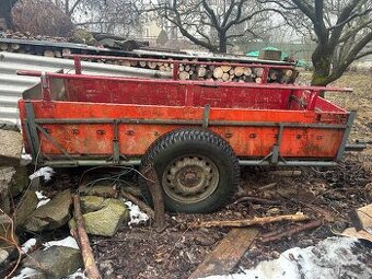 Vlečka za domácí malotraktor