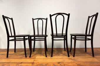 Starožitné židle Thonet č. 21 - značené, 4 kusy