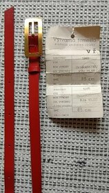 Retro vintage červený pásek, NOVÝ