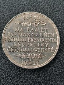 Medaile T.G.Masaryk 32mm AG