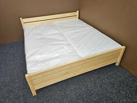 Prodám nové masiv zvýšené postele Nuno 180x200 s roštem