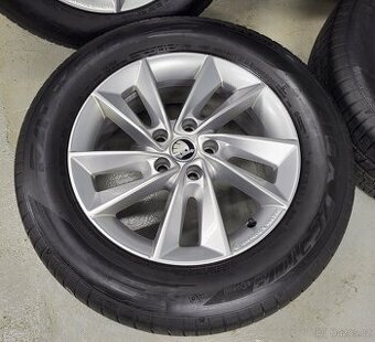 Originál 17" Borbet Škoda VW 5x112 letní pneu 5-5,5mm