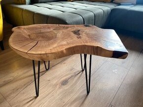 Dřevěný koferenční stůl s pryskyřicí designový masiv