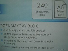 poznámkový blok, zápisník A6 - 1