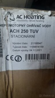 Nepřímotopný ohřívač vody ACH 250 TUV