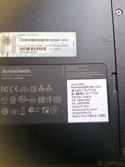 Notebook lenovo a G560