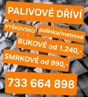 Palivové dřevo okr. Vyškov